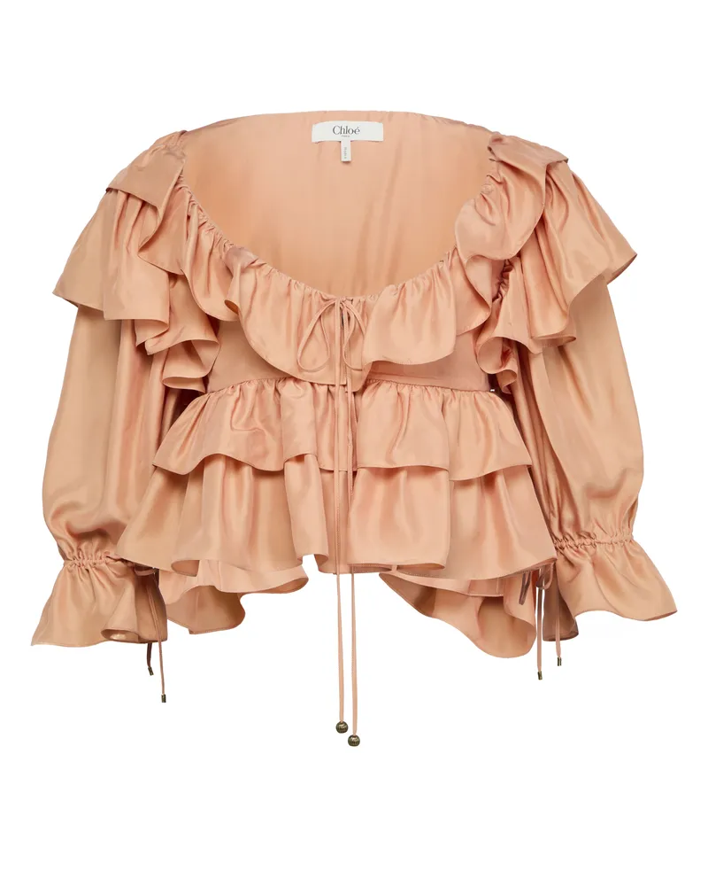Chloé Popeline-Top Silk Washed 