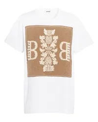 Barrie Baumwoll-T-Shirt mit Barrie Kaschmir-Logo-Patch Brown