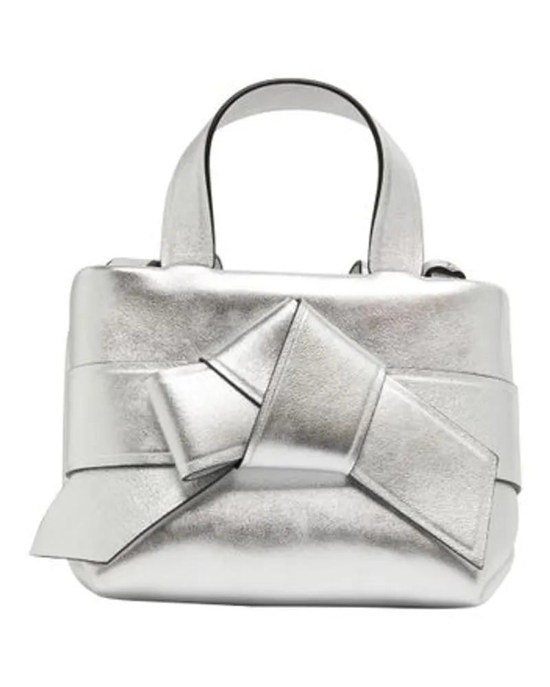 Acne Studios Kleine Cabas-Tasche Musubi Silver