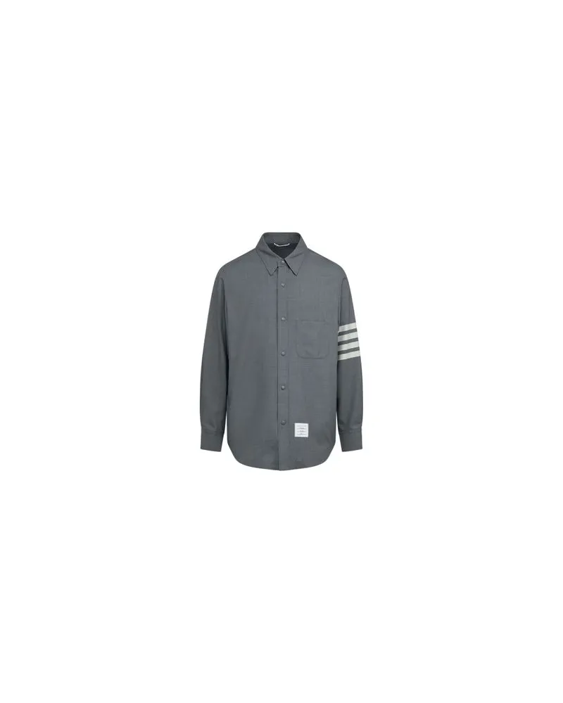 Thom Browne Hemd Bar Grey