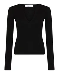 Max Mara Pullover mit V-Ausschnitt Urlo Black