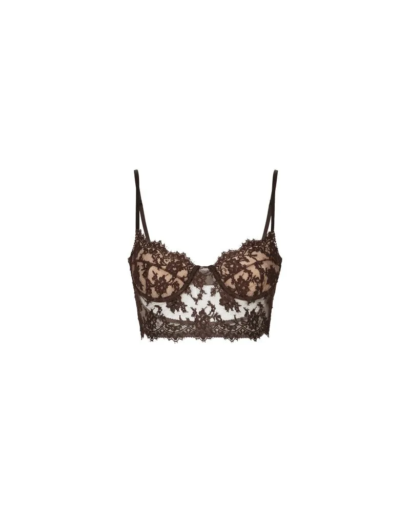 Dolce & Gabbana Dessous-Top Brown