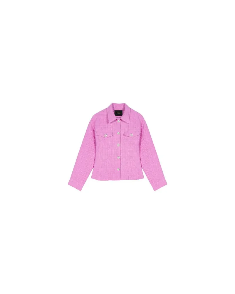 Maje Taillierte Jacke Pink