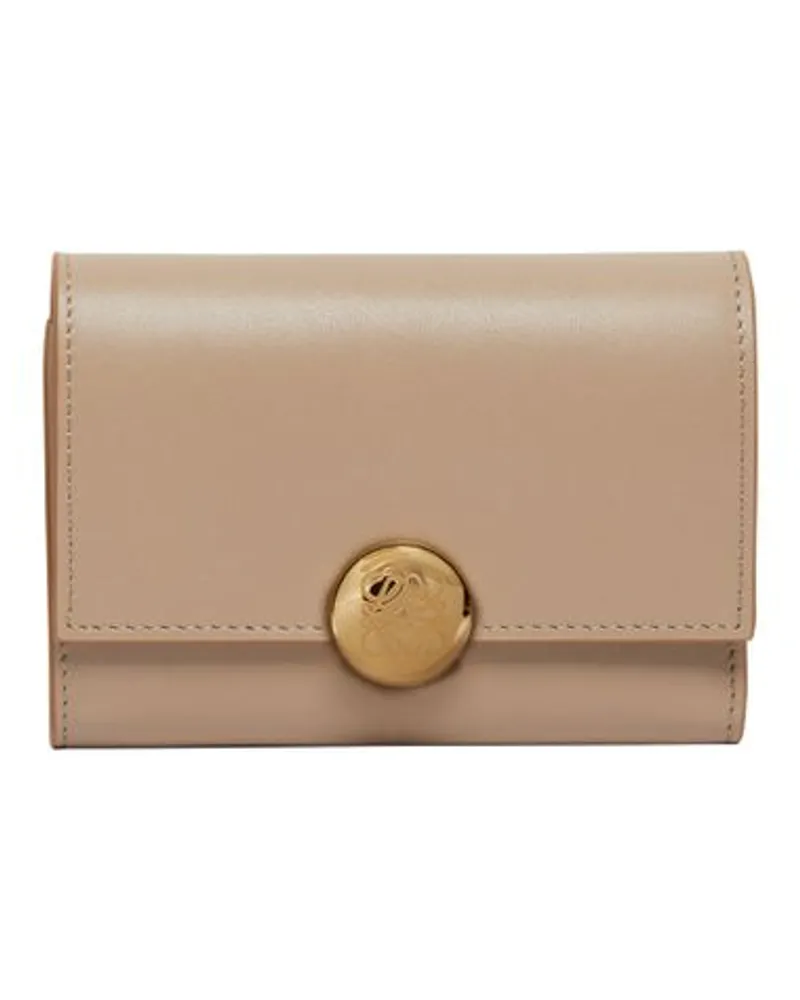 Loewe Kleine vertikale Brieftasche Pebble Beige