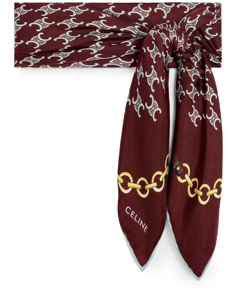 Celine Bandana aus heritage seidentwill Brown