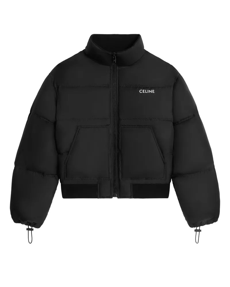 Celine Kurze Daunenjacke aus leichtem Nylon 