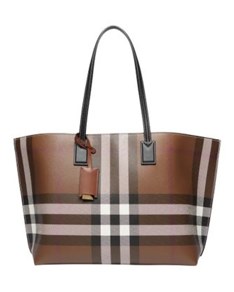 Burberry Leicht karierte Tragetasche Brown