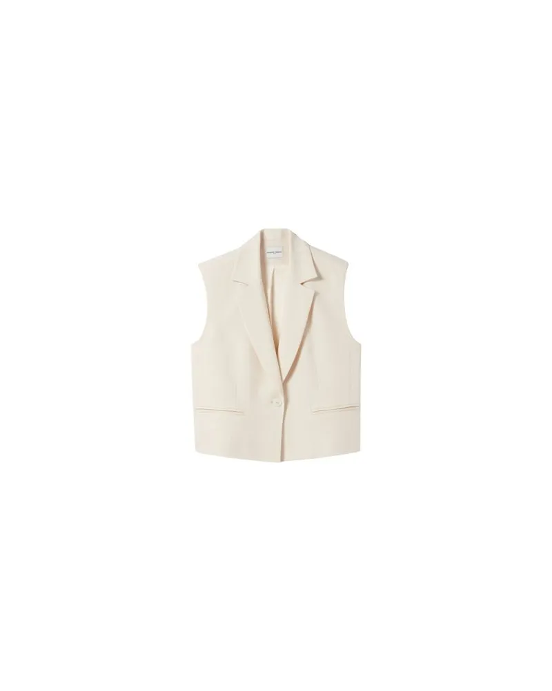 Claudie Pierlot Elfenbeinfarbener Anzug-Blazer White