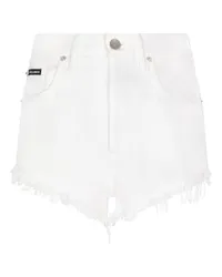 Dolce & Gabbana Denim-Shorts mit Riss-Details White