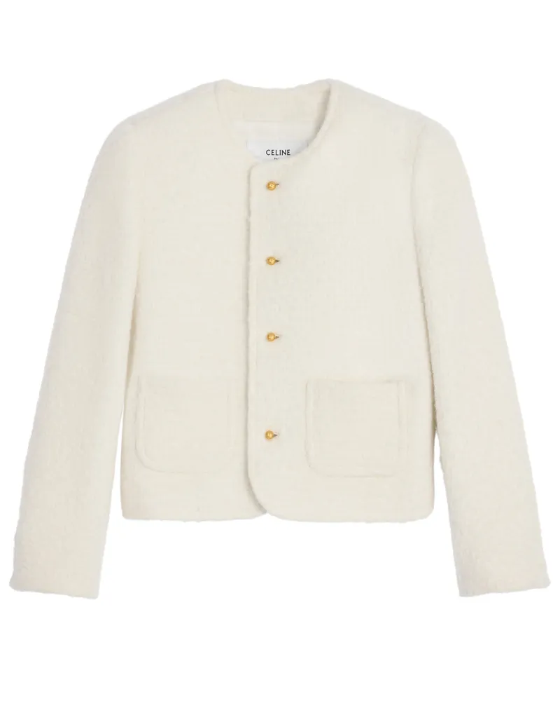 Celine Chelsea jacke aus kaschmir und wollnatté 