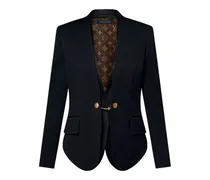 Kragenloser Blazer mit Ketten-Detail
