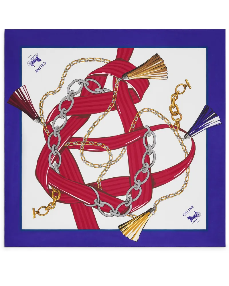 Celine Tuch aus seidentwill Blue