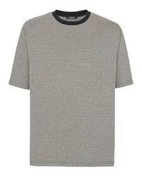 Balmain T-shirt mit Jacquard-Monogramm Mini Black