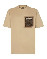 Fendi Skater-T-Shirt Beige