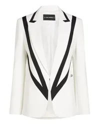 Karl Lagerfeld Karl Studio Blazer mit Kontrastfeldern White