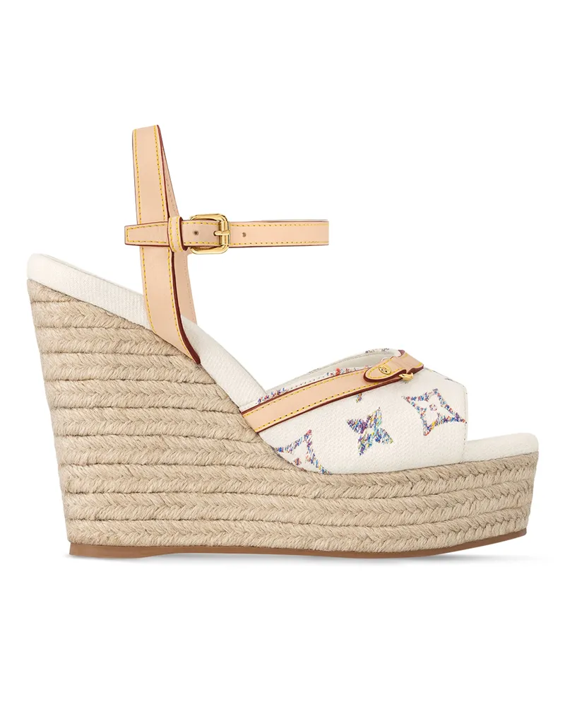 Louis Vuitton Helios Sandale mit Keilabsatz 