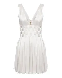 Alberta Ferretti Minikleid mit Posamenten White