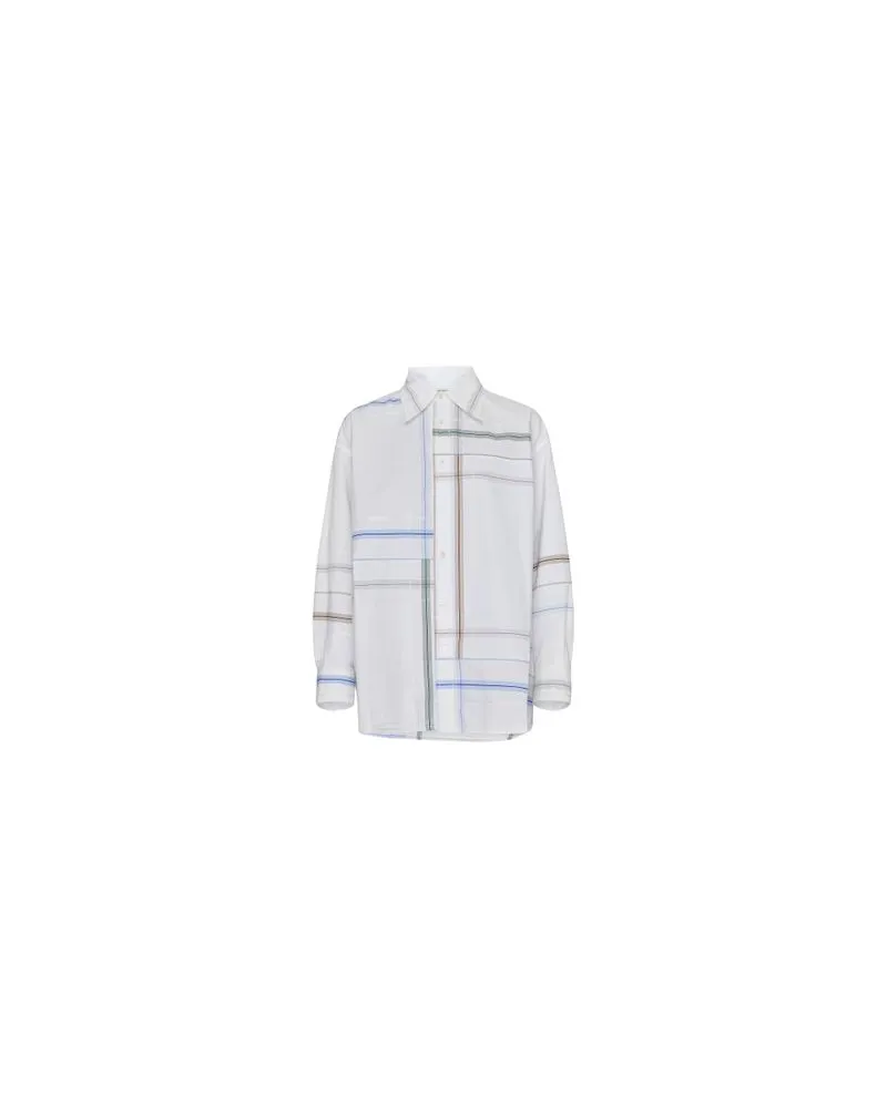 Bottega Veneta Asymmetrisches Hemd White