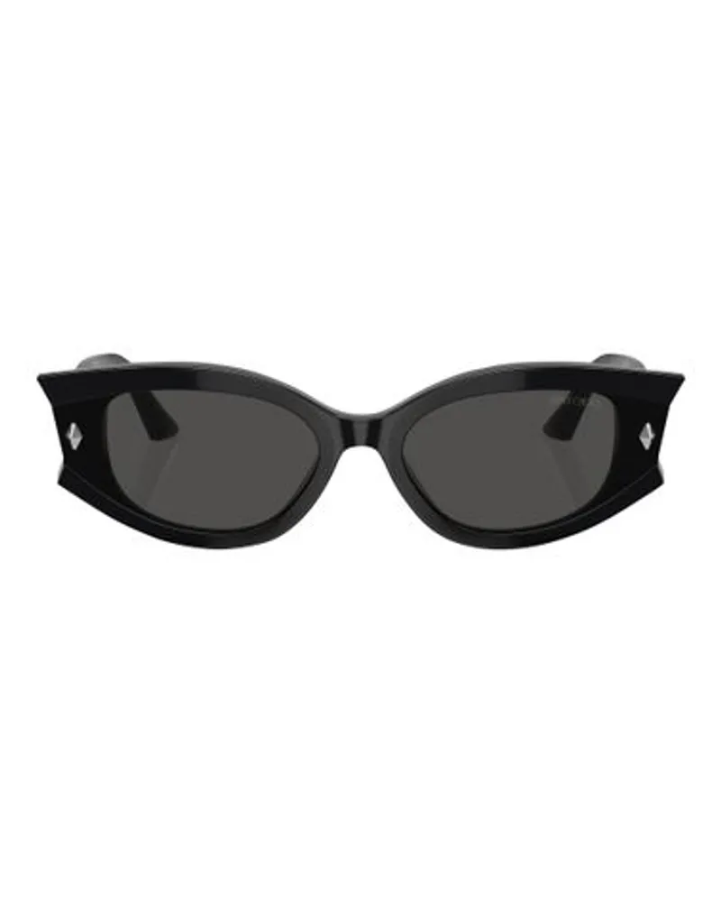 Jimmy Choo Ovale Sonnenbrille Black