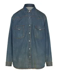 Maison Margiela Hemd in Americana-Waschung Blue