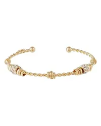 Gas Bijoux Twisted Rhinestone Armband Gold