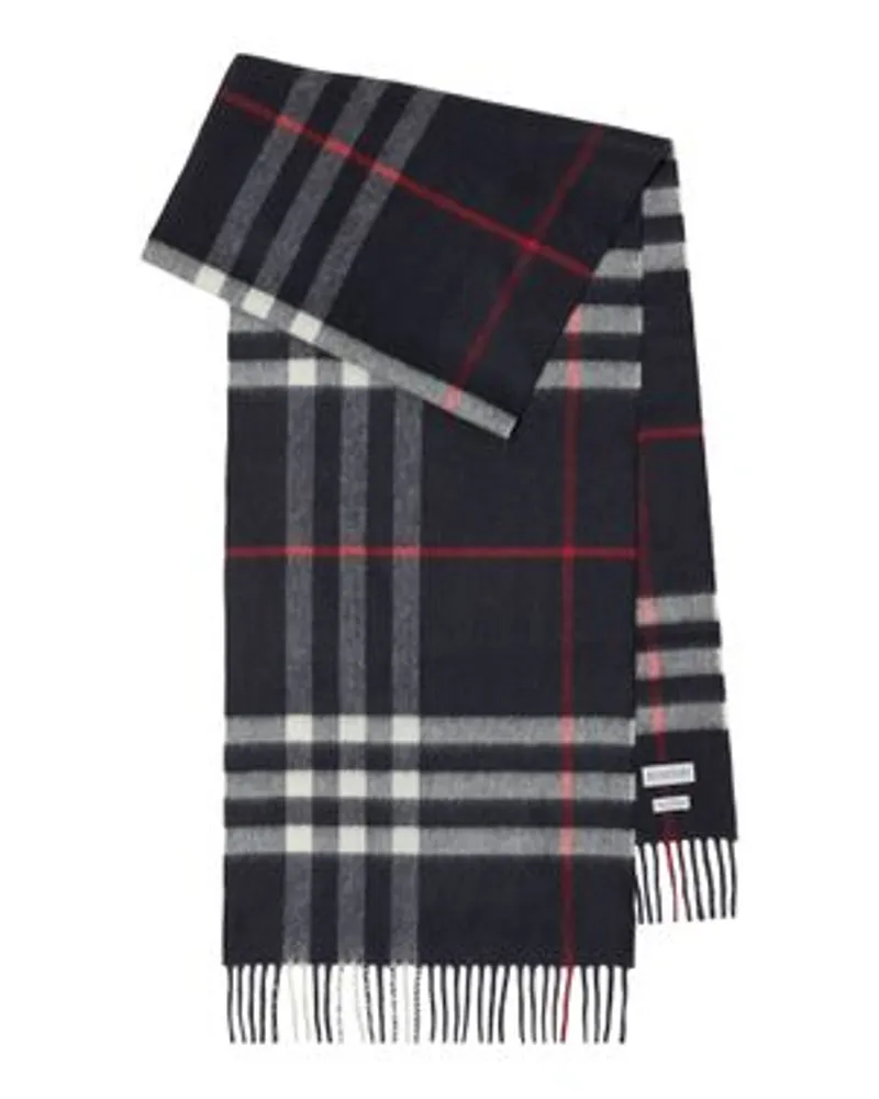 Burberry Großkarierter Schal Navy