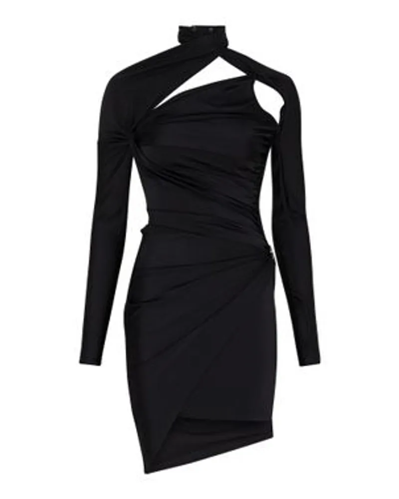 COPERNI Asymmetrisches Jersey-Kleid Black