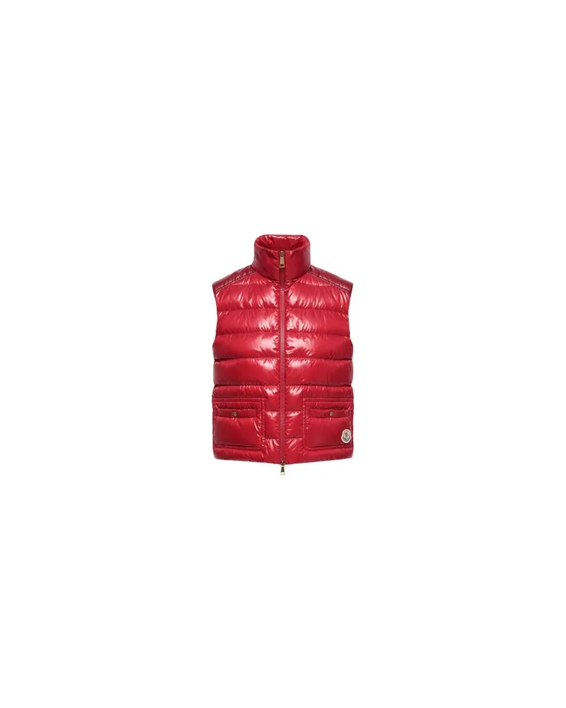 Moncler Ärmellose Daunenjacke Frelon Red
