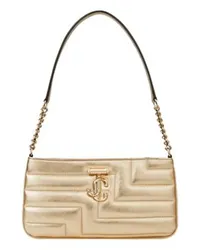 Jimmy Choo Schlanke Umhängetasche Avenue Gold