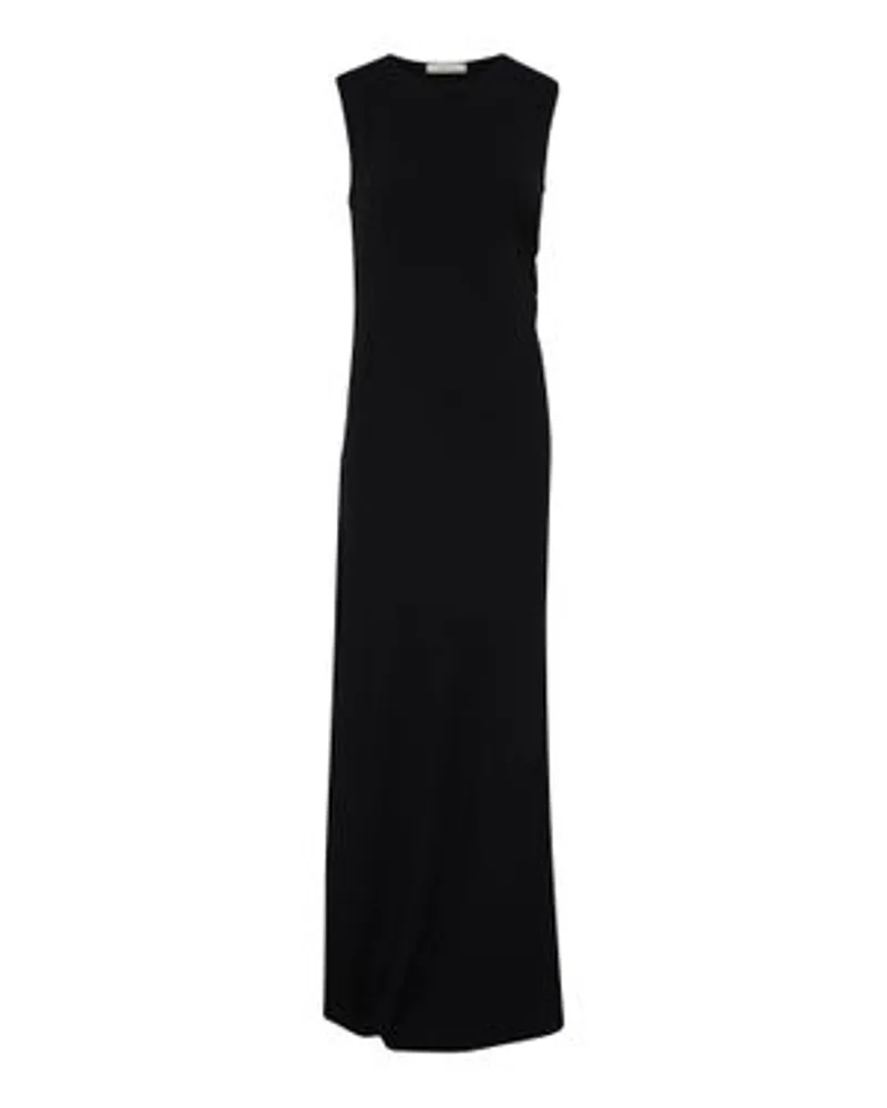 Christophe Lemaire Figurbetontes, verschlungenes Kleid Black