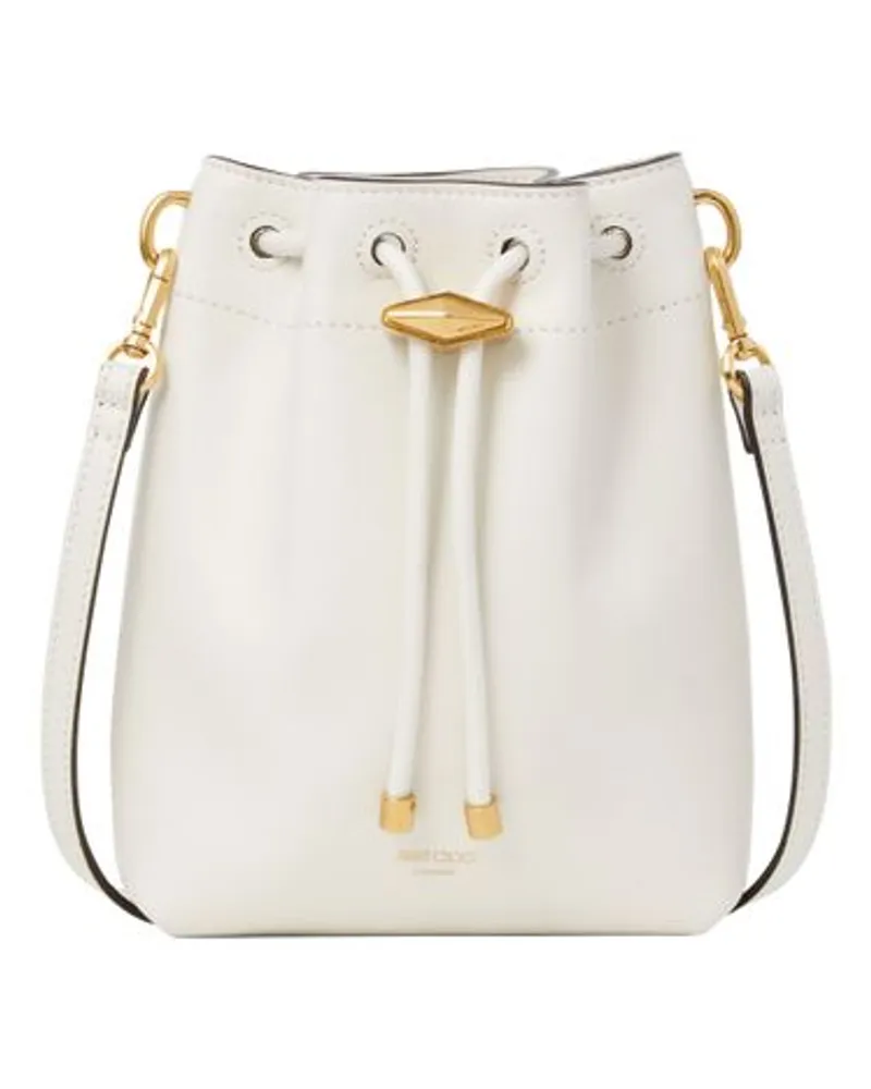 Jimmy Choo Bucket Bag Cinch Mini Off-white