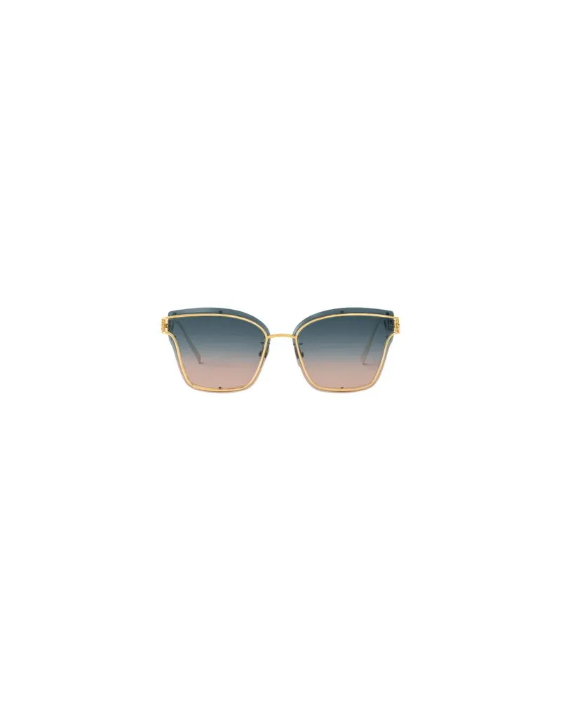 Louis Vuitton LV Framed Cat Eye Sonnenbrille Gold