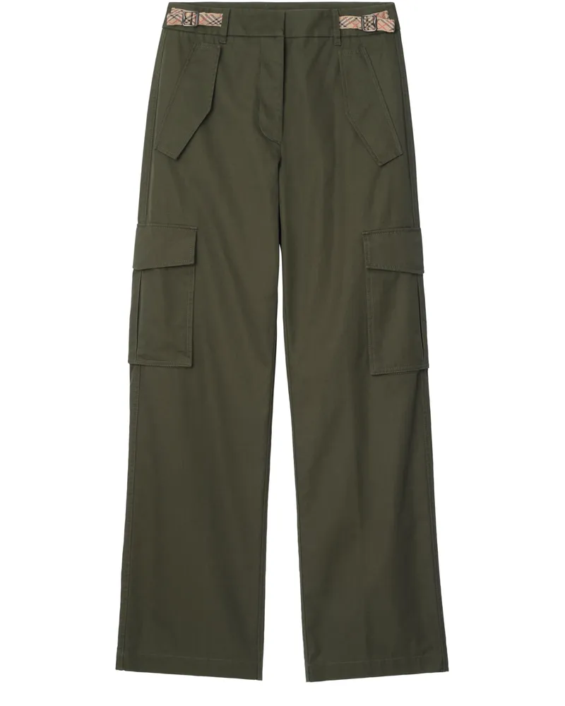Burberry Cargohose aus Gabardine mit Karomuster 