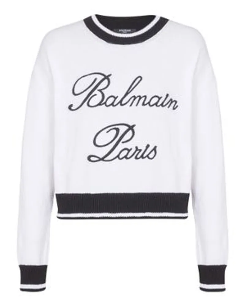 Balmain Strickpullover Balmain Signature White