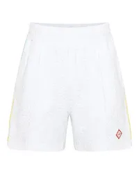 Casablanca Paris Frotteeshorts mit Monogramm White