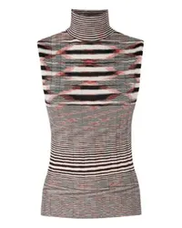 Missoni Geripptes Rollkragen-Tanktop Multicolor