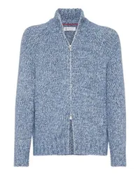 Brunello Cucinelli Cardigan in Chiné Blue