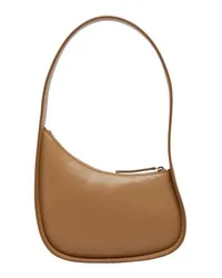 The Row Schultertasche in Halbmondform Brown