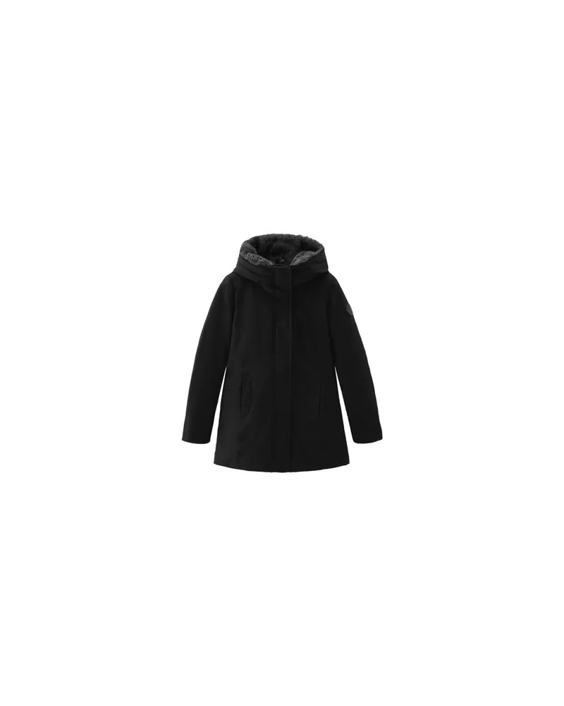 Woolrich Boulder-Parka mit Kapuze und abnehmbarem Kragen Black