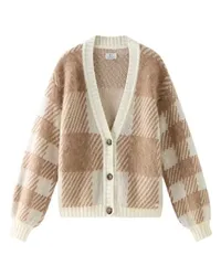 Woolrich Karierter Cardigan White