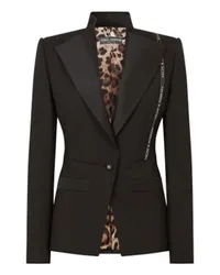 Dolce & Gabbana Einreihige Jacke Black