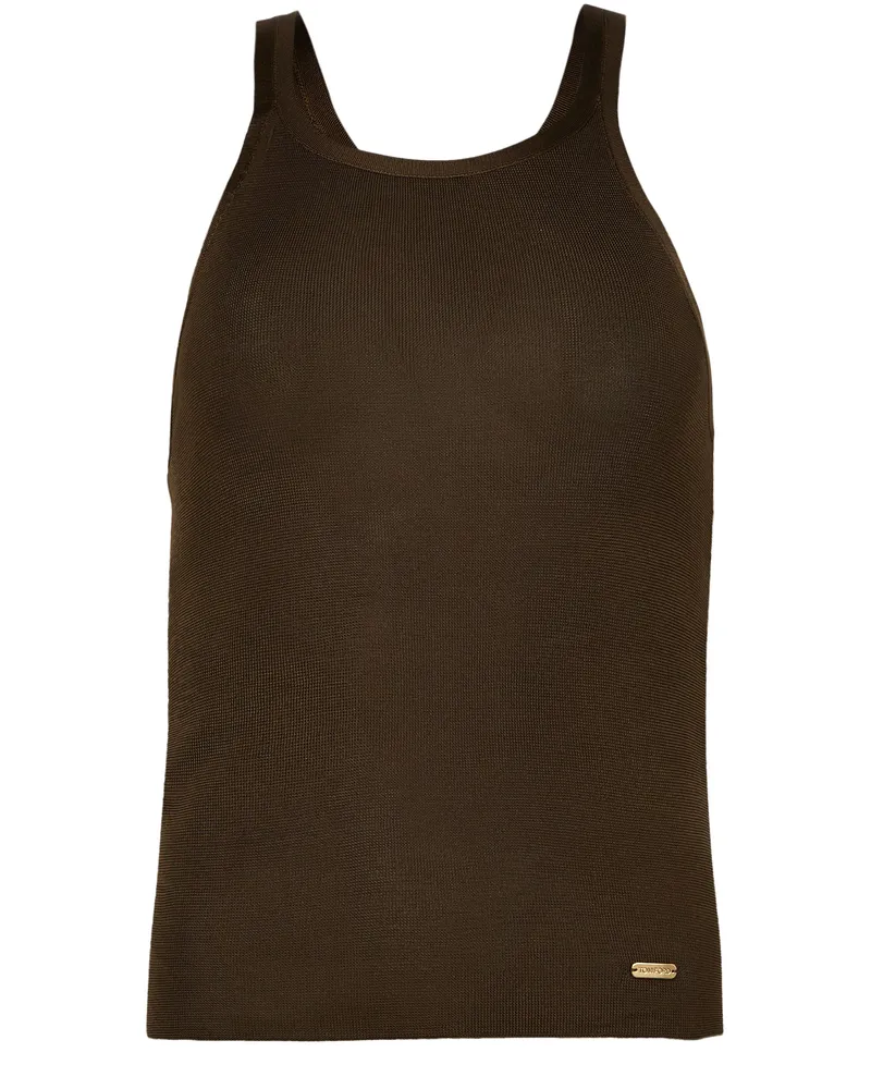 Tom Ford Tanktop mit Racerback und Stickerei 18gg 