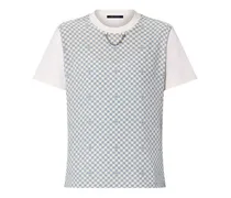 T-Shirt mit Damier-Motiv an der Vorderseite