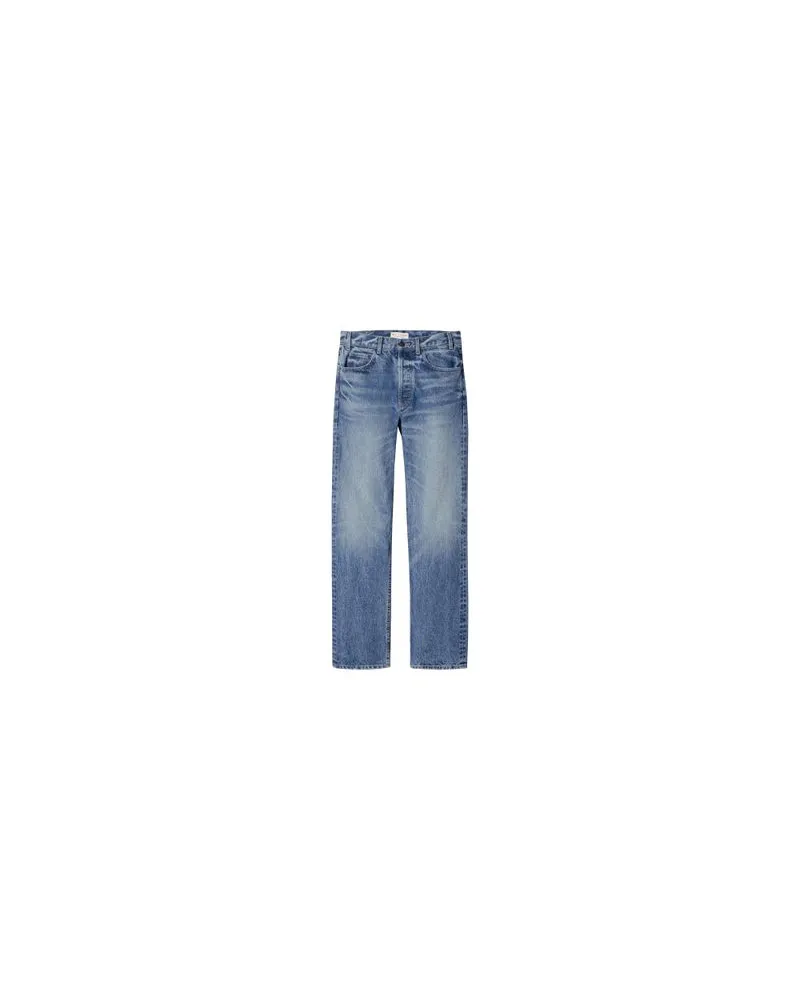 Bottega Veneta Hemd Aus Leder Mit Flanell-Print Blue