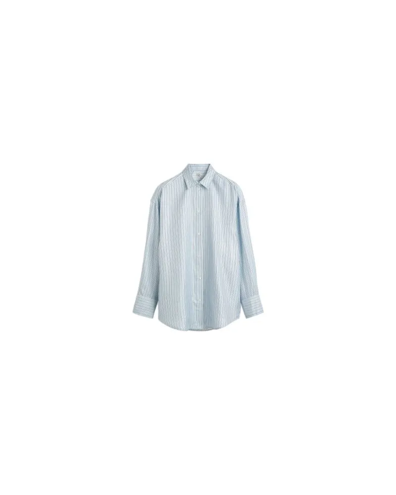 Loewe Jeansjacke mit Shearling-Kragen Blue