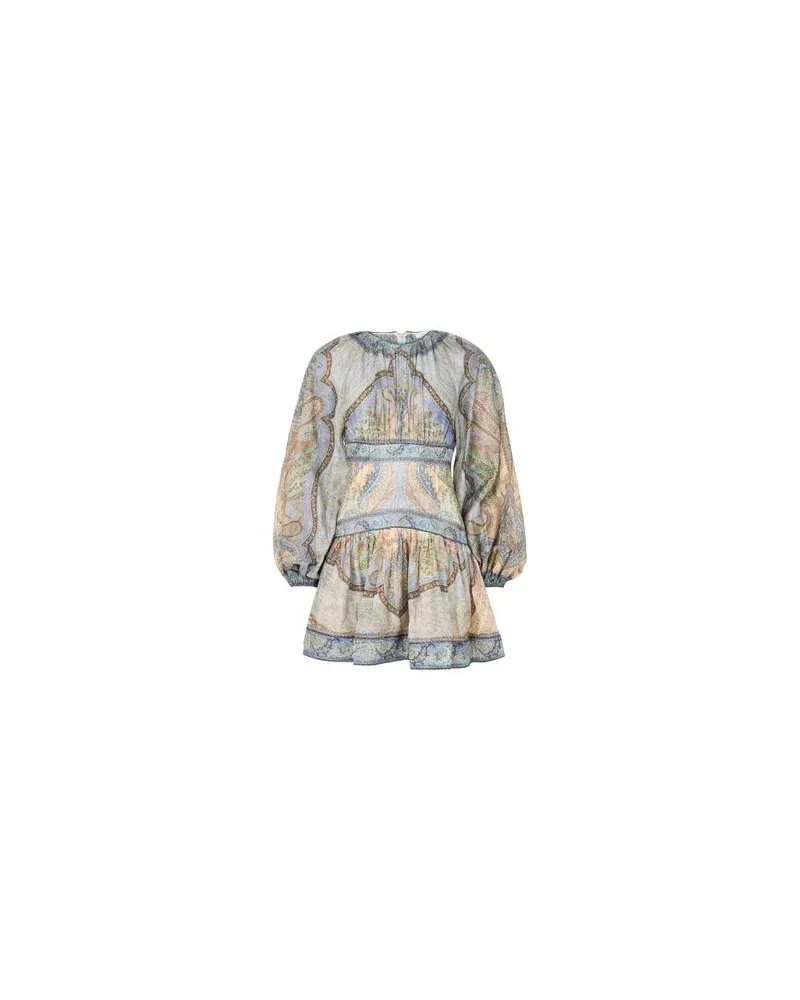 Loewe Jeansjacke mit Shearling-Kragen Blue