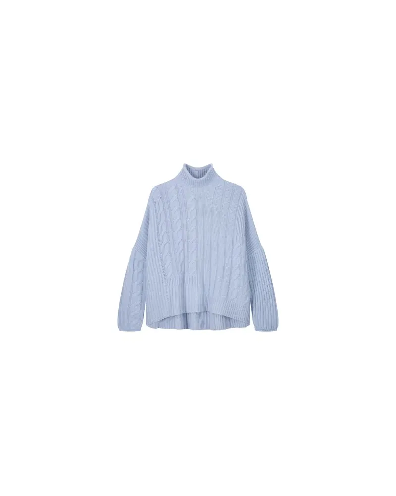 Loewe Jeansjacke mit Shearling-Kragen Blue