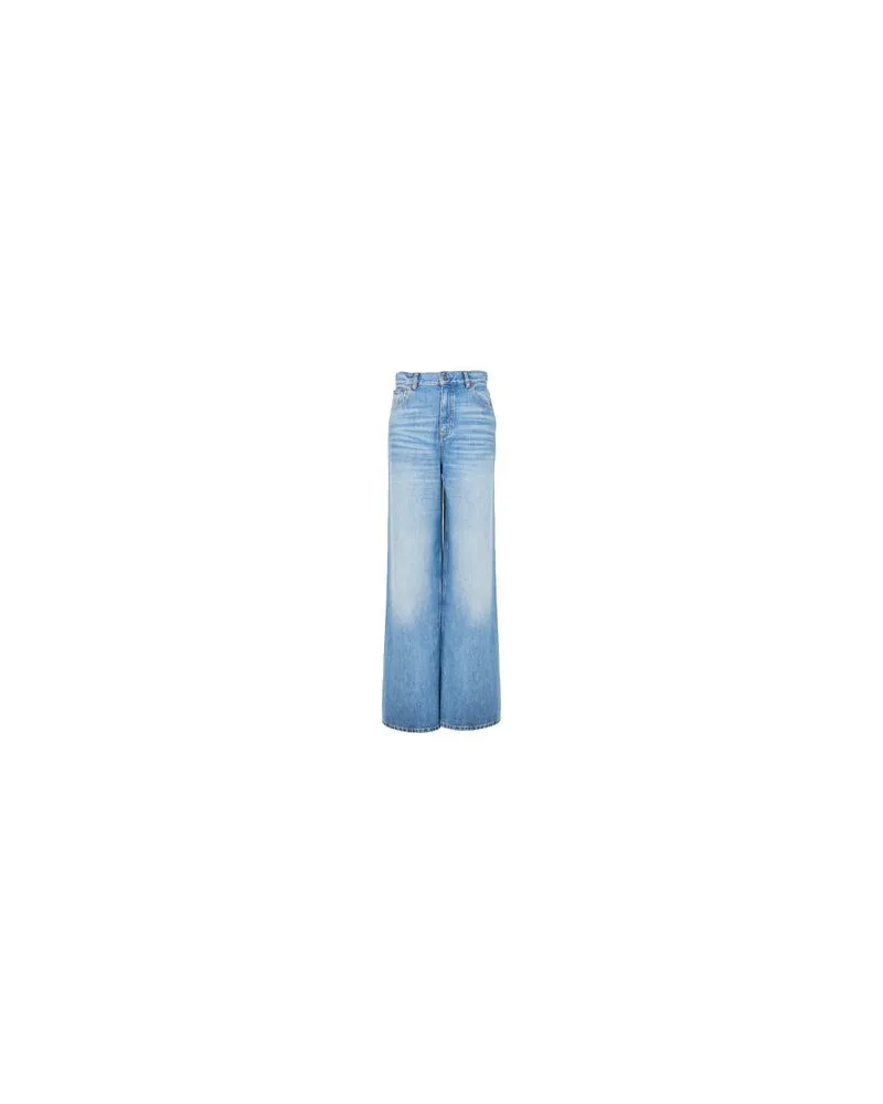 Bottega Veneta Hemd Aus Leder Mit Flanell-Print Blue