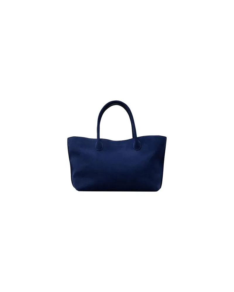 Bottega Veneta Hemd Aus Leder Mit Flanell-Print Blue