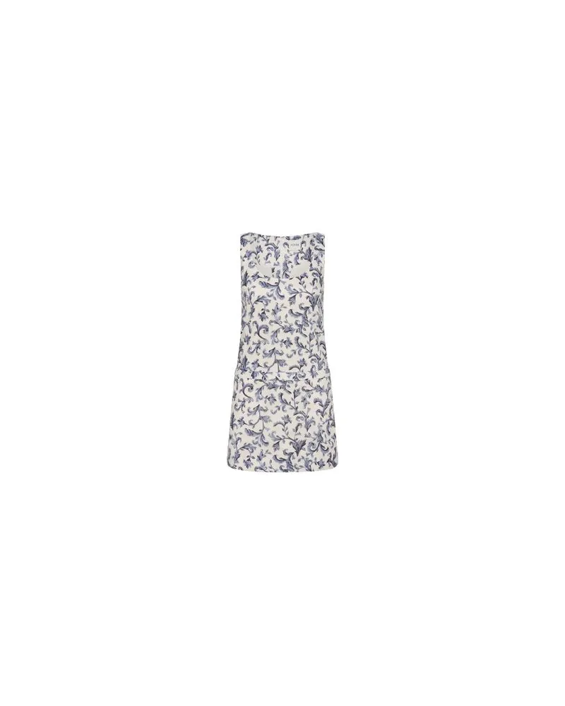 Bottega Veneta Hemd Aus Leder Mit Flanell-Print Blue